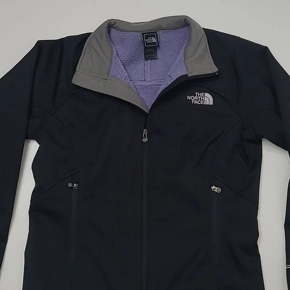 The North Face Apex Full Zip Jacket Pockets Brand Logo Water Wind Resistant Coat - Picture 6 of 17